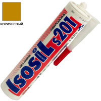 Герметик силиконовый универсальный Isosil S201, коричневый, 280 мл 2010911