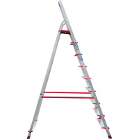 Профессиональная стремянка Новая Высота NV3117, 1x9 ступеней 130 мм, Max нагр. 180 кг, 2К башмаки, 3117109