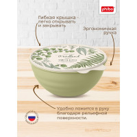 Миска Phibo WAVE с крышкой с декором 0,85 л зеленый 43324530952