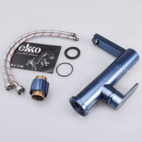 Смеситель для раковины Ekko синий E1083-23