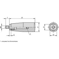 Вращающаяся рукоятка KIPP K0170.105007