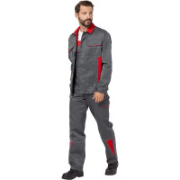 Костюм Эксперт Спецодежда Страйк 2, серый/красный, р. 44-46, рост 182-188 6446000049917