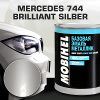 Базовая эмаль MOBIHEL металлик, MERCEDES 744 brilliant silber, 1 л 47086902