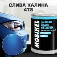 Базовая эмаль MOBIHEL металлик, 478 слива калина, 1 л 47016802