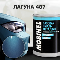 Базовая эмаль MOBIHEL металлик, 487 лагуна, 1 л 41981602