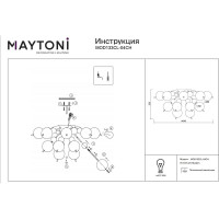 Потолочный светильник MAYTONI Bolla 4хE27x60 W MOD133CL-04CH