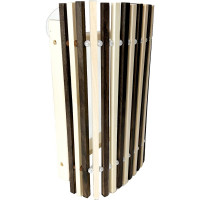 Прямой угловой абажур Бацькина Баня Zebra thin rail 35x21.5x14.5 см 30774