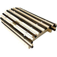 Прямой угловой абажур Бацькина Баня Zebra thin rail 35x21.5x14.5 см 30774