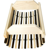 Прямой угловой абажур Бацькина Баня Zebra thin rail 35x21.5x14.5 см 30774