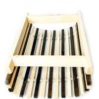 Прямой настенный абажур Бацькина баня Zebra thin rail 35x21.5x12 см 30772