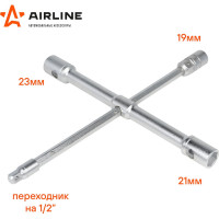 Крестовой баллонный ключ Airline усиленный, складной PRO ATAB001