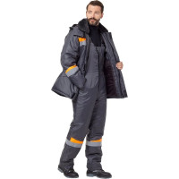 Костюм Эксперт Спецодежда Комфорт, темно-серый/оранжевый, р. 68-70, рост 182-188 6446000061186