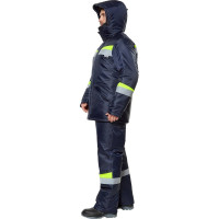 Костюм Эксперт Спецодежда Комфорт, темно-синий/неоновый, р. 48-50, рост 194-200 6446000061209