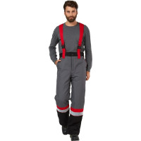 Костюм Эксперт Спецодежда Памир, серый/черный/красный, р.68-70, рост 170-176 6446000061360