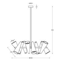 Подвесной светильник MAYTONI Giro 14хGU10x50 W MOD095PL-14W