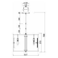 Подвесной светильник MAYTONI Marmo 6хE14x40 W MOD099PL-06G