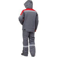 Зимний костюм Эксперт Спецодежда Страйк, серый/красный, р. 64-66, рост 194-200 6446000063227
