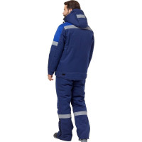 Зимний костюм Эксперт Спецодежда Страйк, темно-синий/василек, р. 60-62, рост 194-200 6446000063302