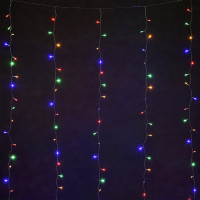 Электрогирлянда VEGAS Занавес 96 разноцветных LED ламп, 1.5x1.5 м 55146
