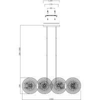 Подвесной светильник MAYTONI Aster 8хE14x40 W MOD007PL-08G1