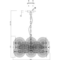 Подвесной светильник MAYTONI Aster 10хE14x40 W MOD007PL-10G
