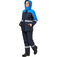Женский костюм Эксперт Спецодежда Сунтар, темно-синий/василёк, р. 48-50, рост 158-164 6446000052627