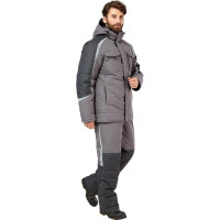 Костюм Эксперт Спецодежда Филигир, серый/темно-серый, зимний, р. 52-54, рост 182-188 6446000031660