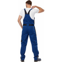 Полукомбинезон Эксперт Спецодежда Азур синий/черный, р. 60-62, рост 182-188 6446000067508