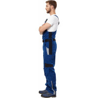 Полукомбинезон Эксперт Спецодежда Азур синий/черный, р. 60-62, рост 182-188 6446000067508