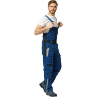 Полукомбинезон Эксперт Спецодежда Азур синий/черный, р. 60-62, рост 182-188 6446000067508