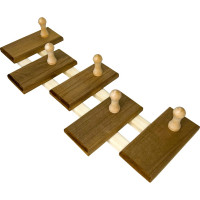 Вешалка Бацькина баня Zebra 5 крючков, термированная, для мочалок 30784