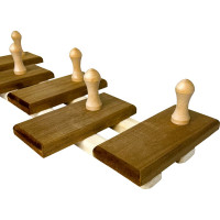 Вешалка Бацькина баня Zebra 5 крючков, термированная, для мочалок 30784