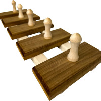 Вешалка Бацькина баня Zebra Incline 5 крючков, термированная 30779