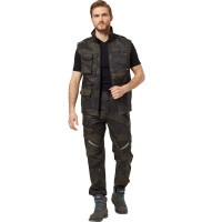 Жилет Эксперт Спецодежда Аксель, кмф хаки/черный, р. 56-58, рост 182-188 6446000066532