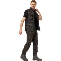 Жилет Эксперт Спецодежда Аксель, кмф хаки/черный, р. 56-58, рост 182-188 6446000066532