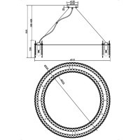 Подвесной светильник MAYTONI Rocio 18хE14x40 W MOD036PL-18N