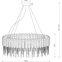 Подвесной светильник MAYTONI Hail 12хE14x40 W MOD097PL-12CH