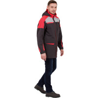 Куртка-ветровка Эксперт Спецодежда Тизер темно-серый/светло-серый/мандарин, р.48-50, рост 182-188 6446000064187