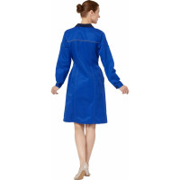 Женский халат Эксперт Спецодежда Страйк васильковый/синий, р. 60-62, рост 170-176 6446000045476