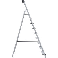 Стальная стремянка с алюминиевыми ступенями 130 мм и органайзером Новая Высота 1x9 1138109