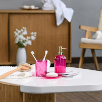 Мыльница Moroshka Bright Colors 10,5x15x1,5 см., цвет розовый 917-311-04