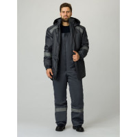 Зимняя куртка Факел Прогресс, тк.Оксфорд, темно-серый, размер 68-70, рост 170-176 87468241.013