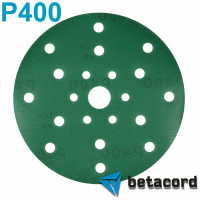Материал абразивный в кругах 150 мм, 21 отверстие, на пластиковой основе, Р400, 100 шт BETACORD 605.0400