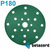 Материал абразивный в кругах 150 мм, 21 отверстие, на пластиковой основе, Р180 BETACORD 605.0180