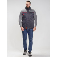 Утепленный жилет Факел Флофт (ткань смесовая, 210) т.серый/серый, 68-70; 87468237.008