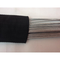 Спансет с сердечником из стальных тросов в черном чехле КантаПлюс кСККЧ-1,0/2,0м