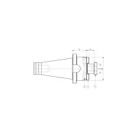Оправка ISO40 DIN2080 P/F FISSO H55 D40 PAGNONI 540PF140