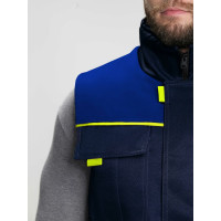 Утепленный жилет Факел Флофт (ткань смесовая, 210), т.синий/васильковый 40-42; 87480323.001