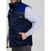 Утепленный жилет Факел Флофт (ткань смесовая, 210), т.синий/васильковый 40-42; 87480323.001