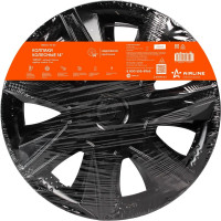 Колесные колпаки Airline Джой 14", черный глянец, карбон, комплект 2 шт. AWCC-14-33